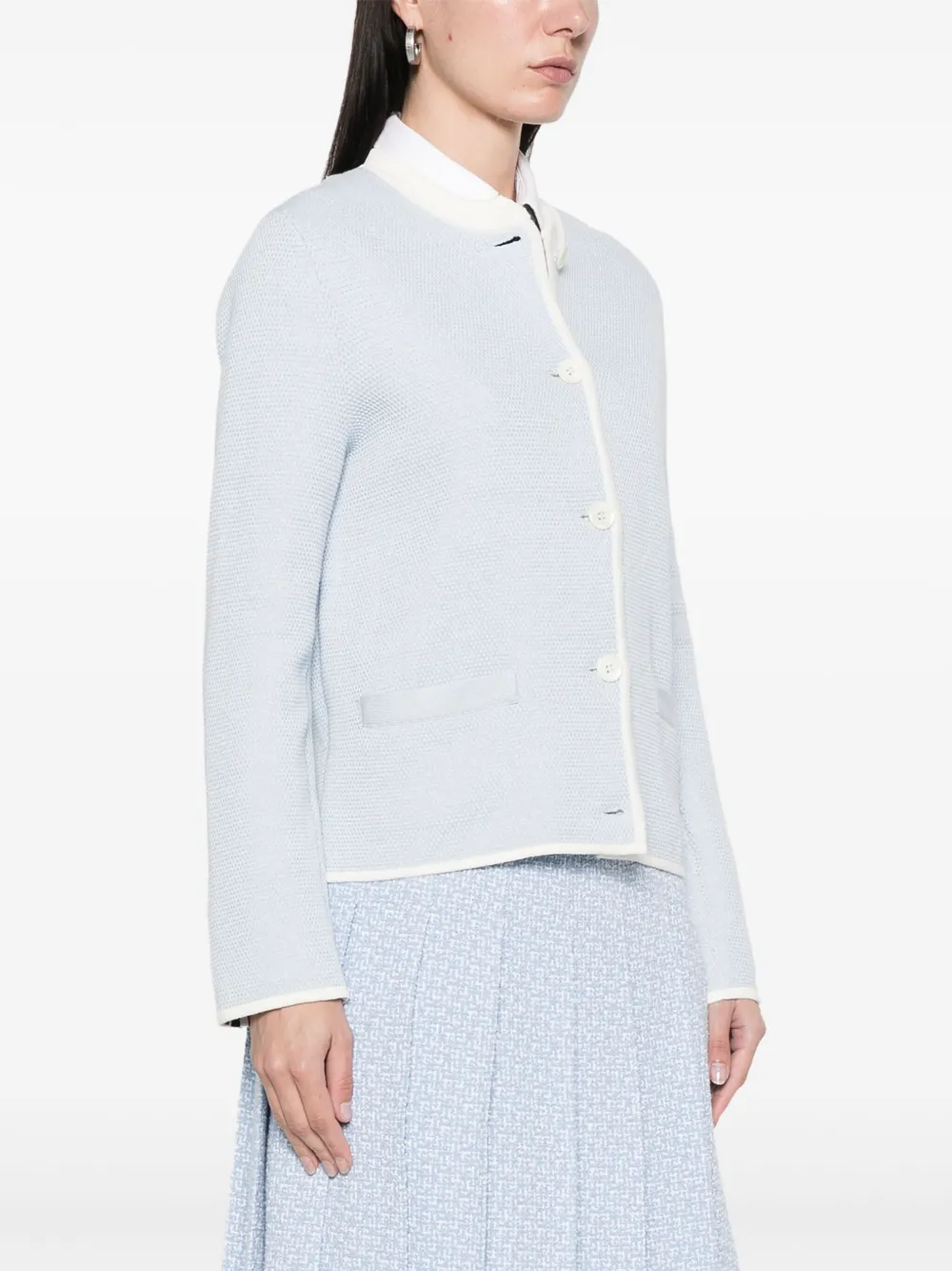 Thom Browne Jack met honingraat-gebreide Blauw
