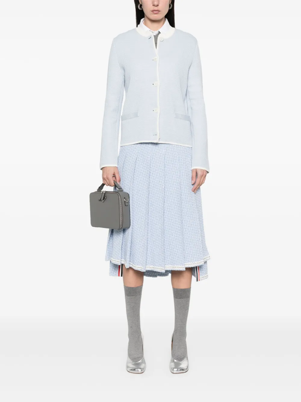 Thom Browne Jack met honingraat-gebreide Blauw