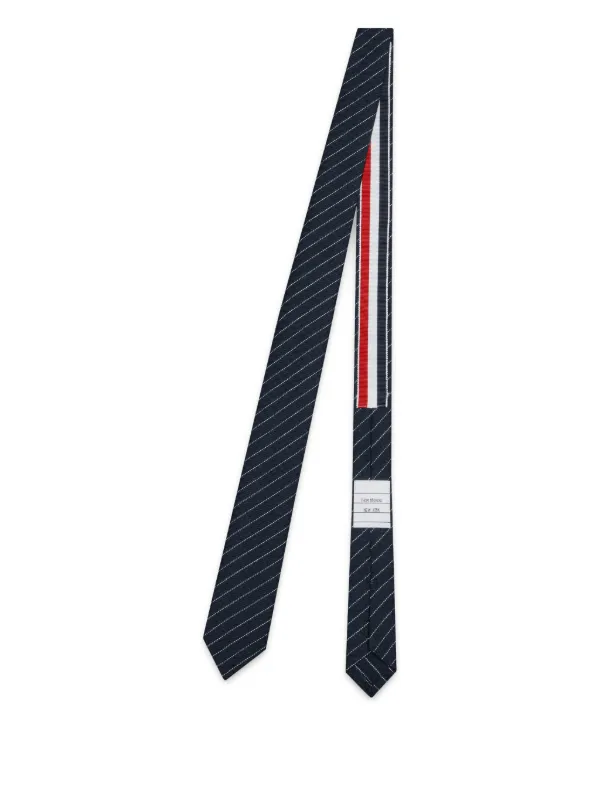 THOM BROWNE ネクタイ ネイビー ストライプ Thom Browne ストライプ ネクタイ | ブルー | FARFETCH JP