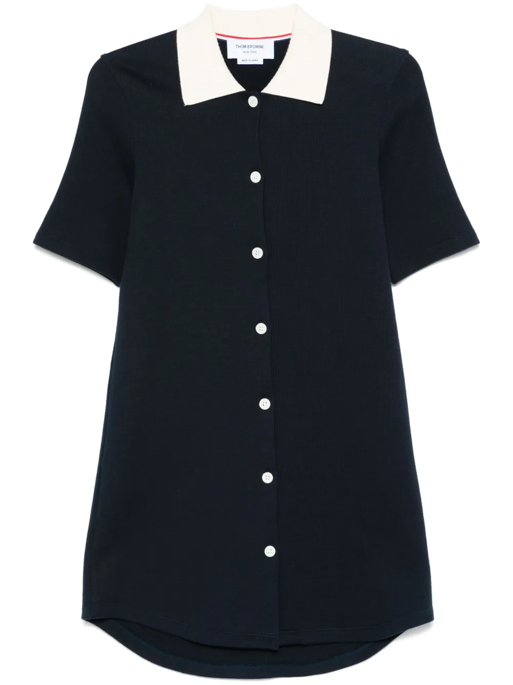Thom Browne fine-ribbed mini dress | Blue | Image 1