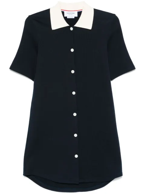 Thom Browne fine-ribbed mini dress