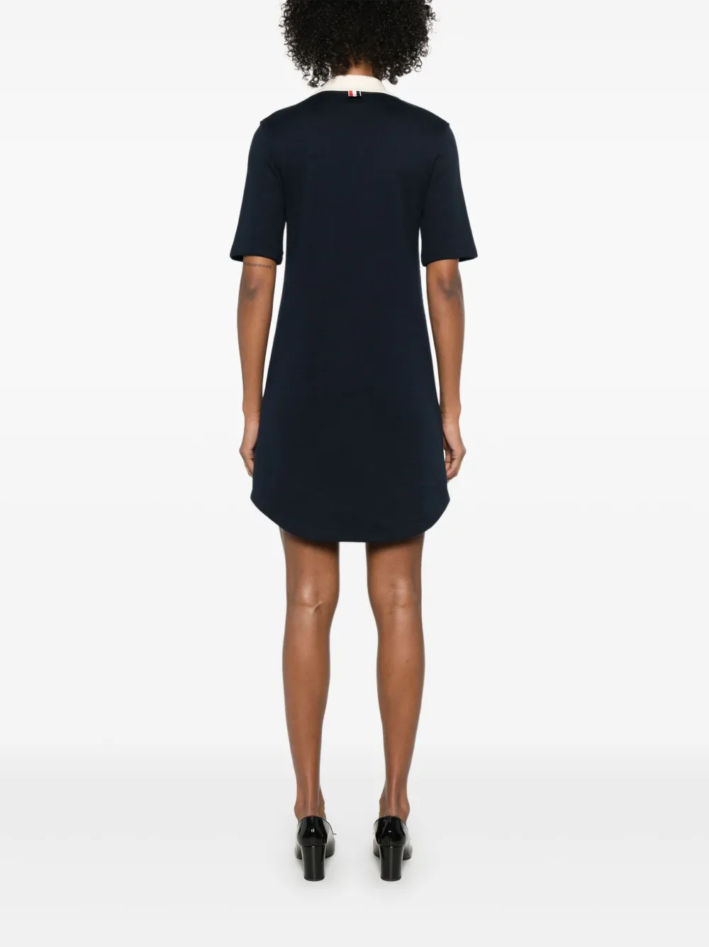 Thom Browne Geribbelde mini-jurk Blauw