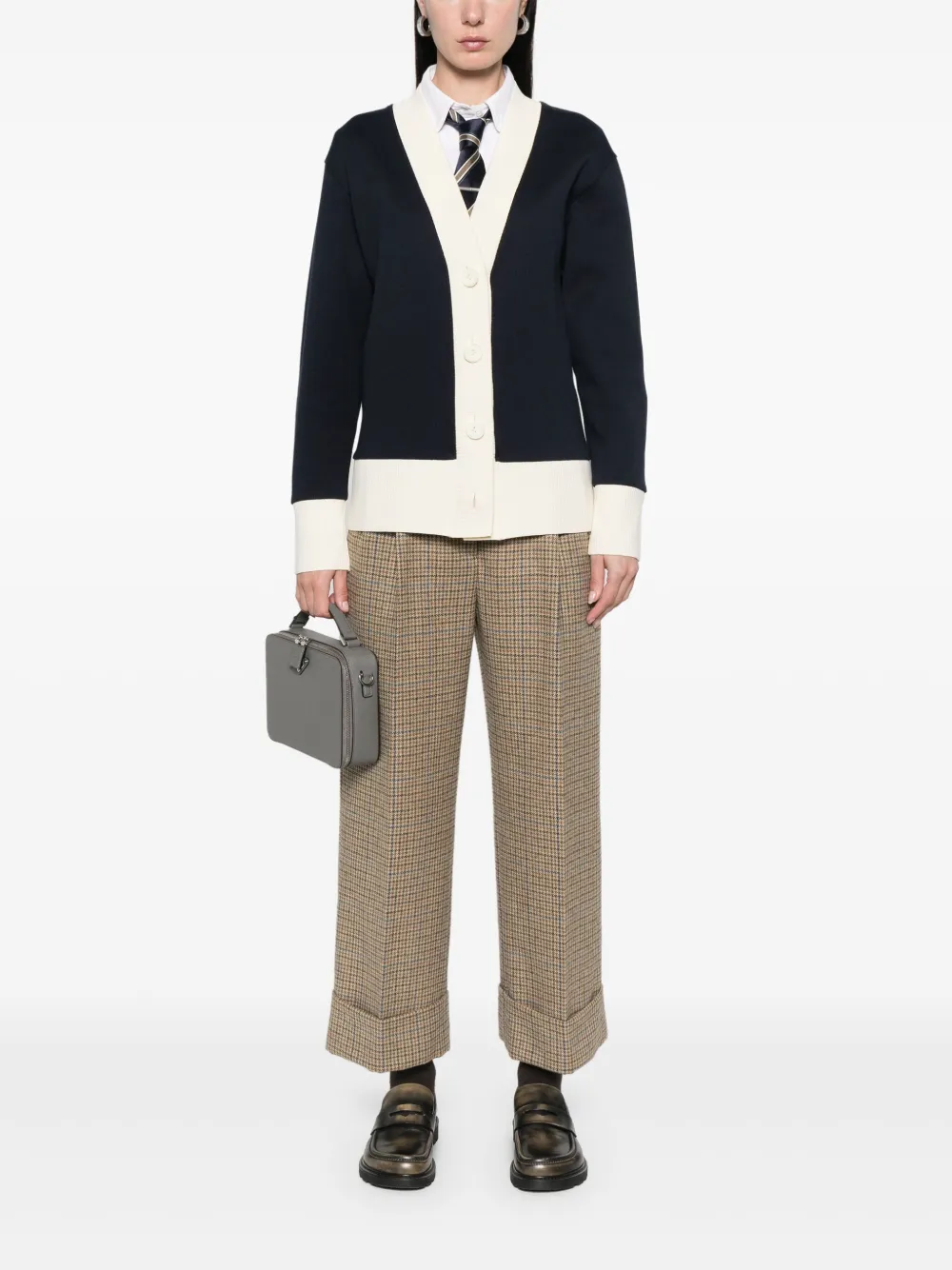 Thom Browne Vest met contrasterende afwerking Blauw