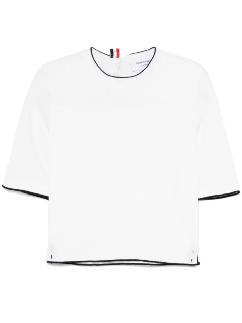 Thom Browne 4-Bar stripe cotton T-shirt 