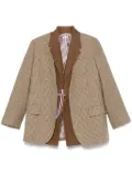 Thom Browne Ginclub check waistcoat and blazer set