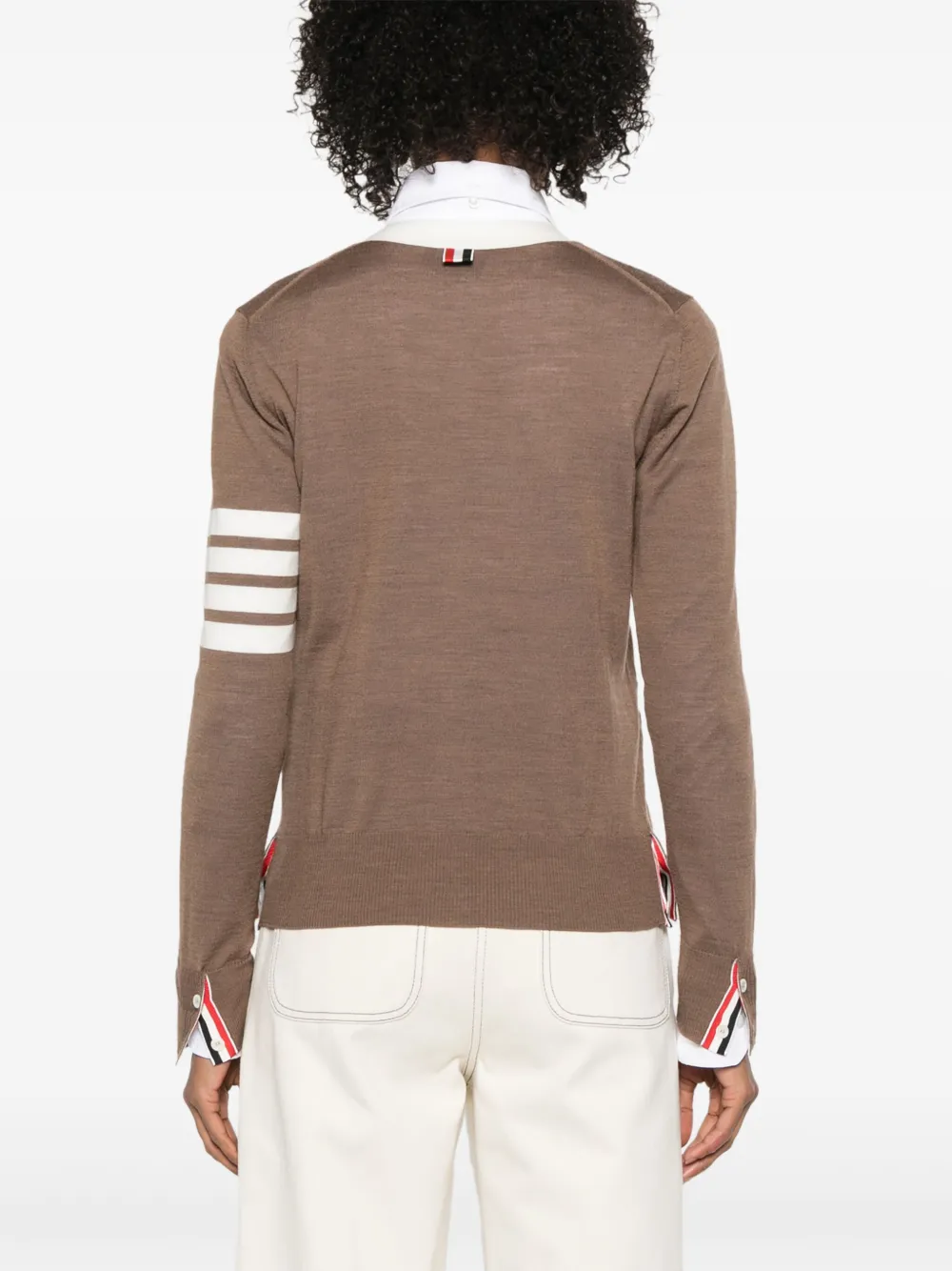 Thom Browne Gestreept vest Bruin
