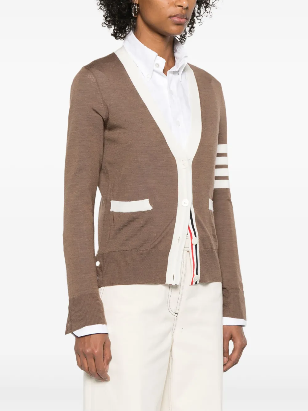 Thom Browne Gestreept vest Bruin