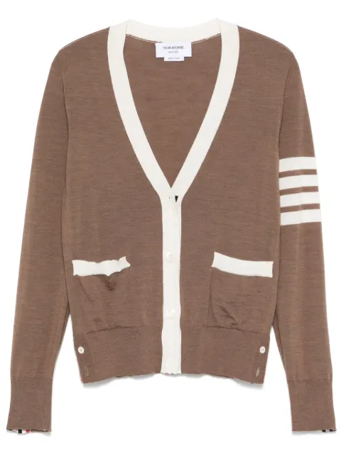 Thom Browne 4-Bar stripe wool cardigan