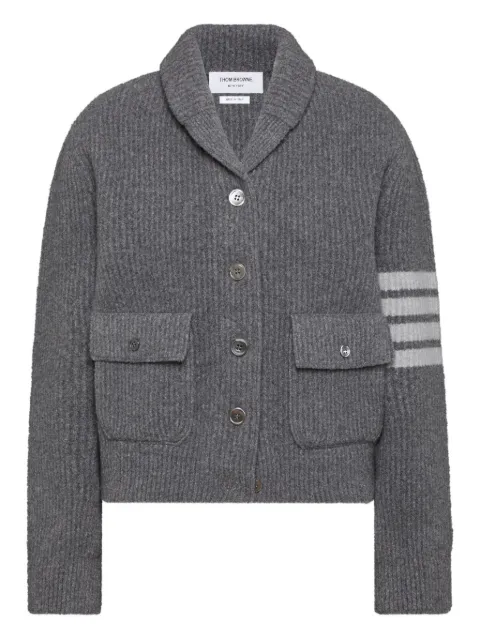 Thom Browne Jaqueta bomber com gola xale