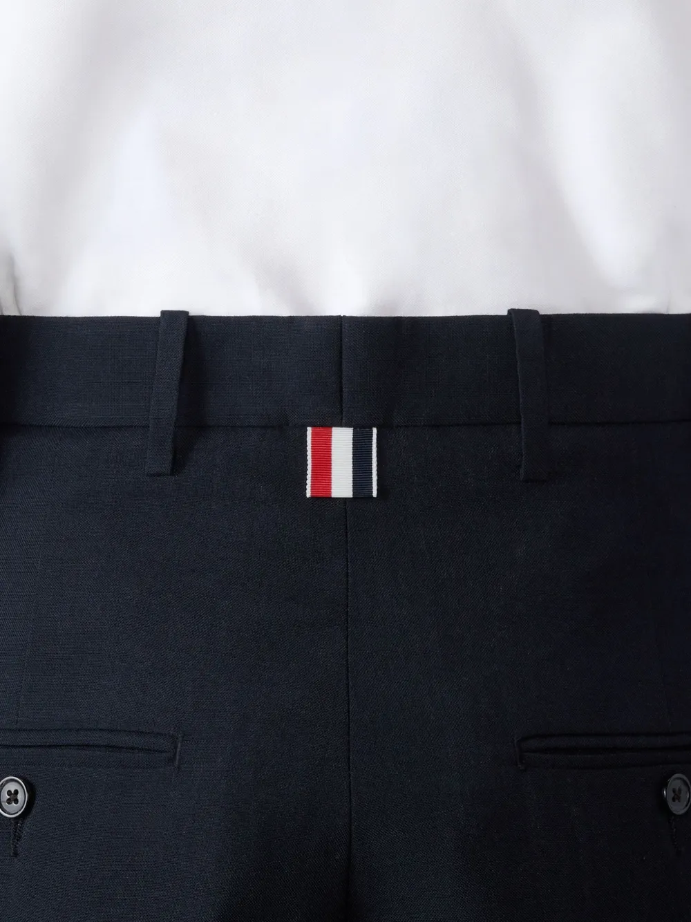 Thom Browne Broek met cuffs Zwart