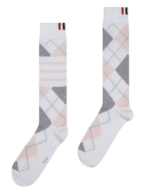 Thom Browne argyle intarsia-knit socks