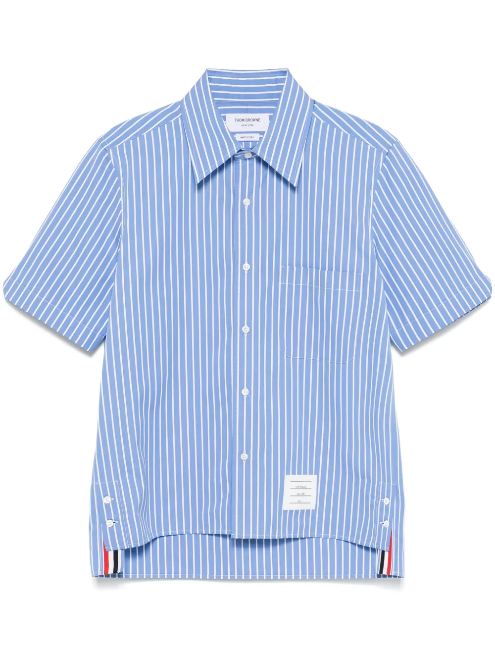 Thom Browne camisa con rayas estampadas | azul | Image 1