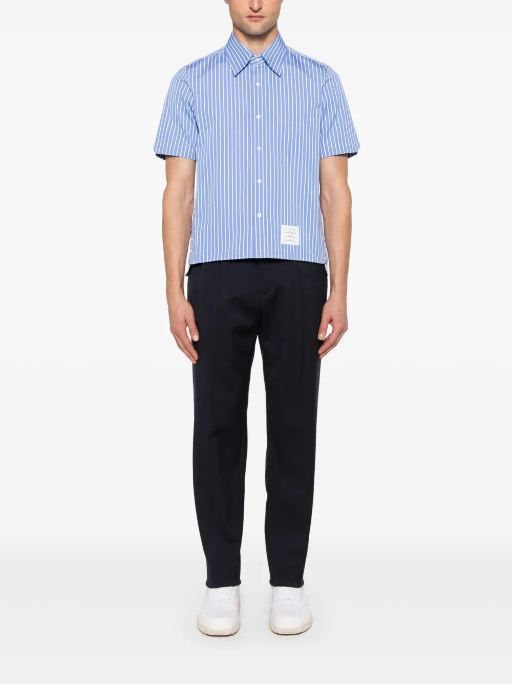 Thom Browne Gestreept overhemd - Blauw