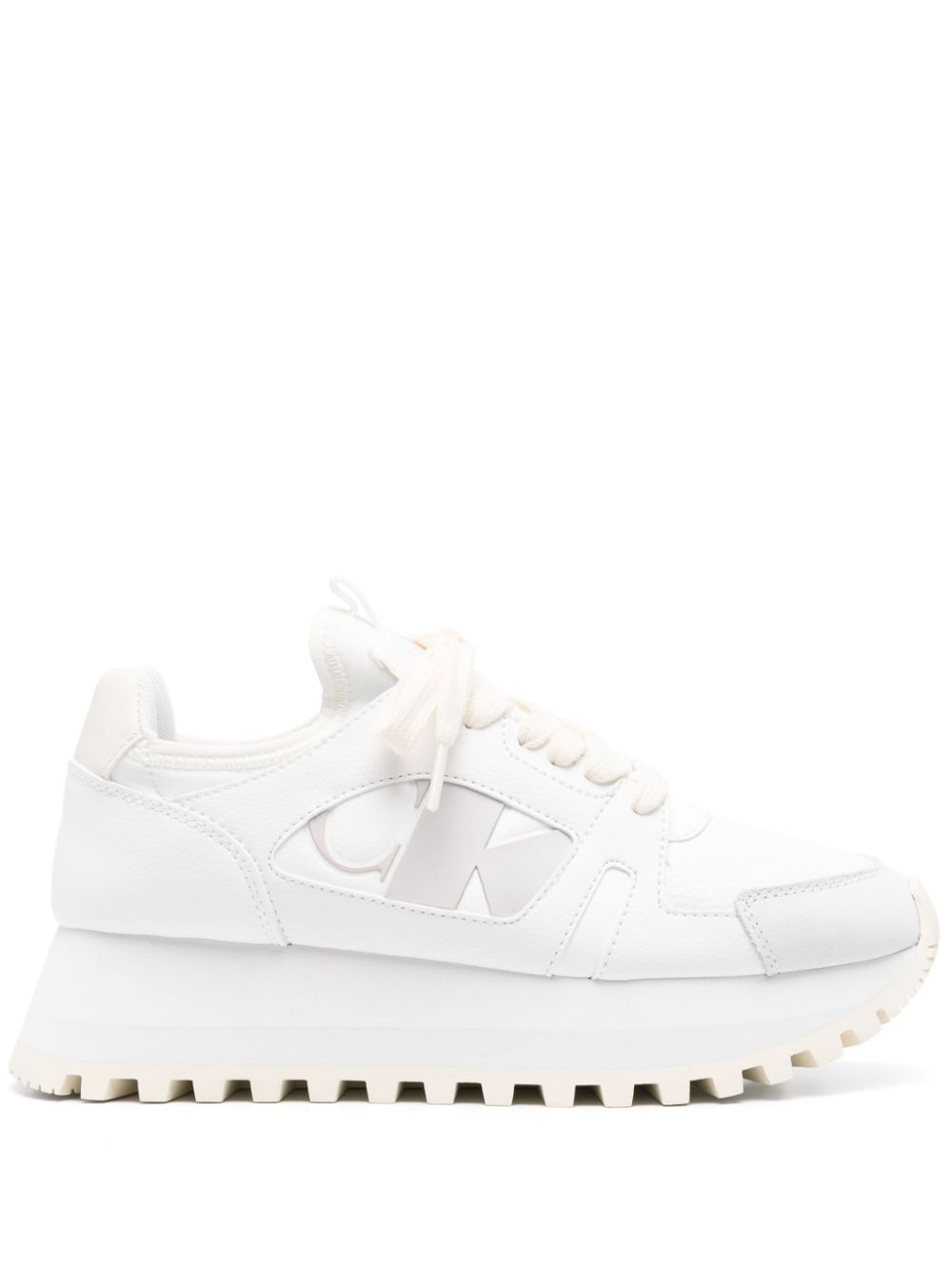 Calvin Klein Jeans logo-patch sneakers White