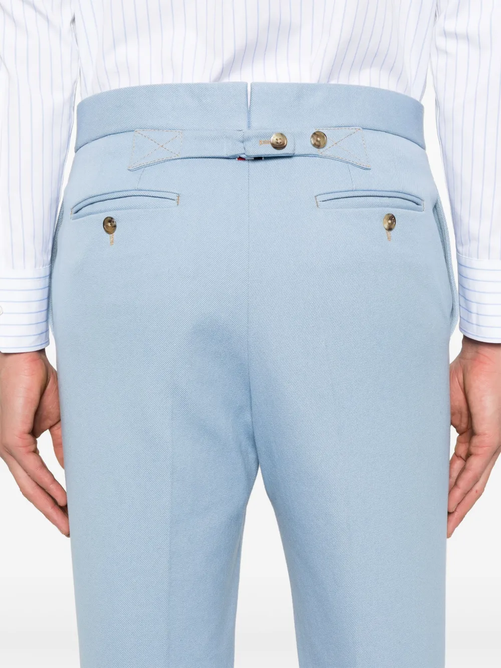 Thom Browne Broek met verstelbaar bandje Blauw
