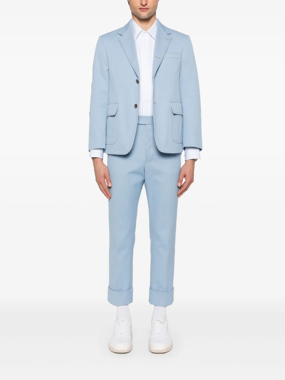 Thom Browne Broek met verstelbaar bandje - Blauw