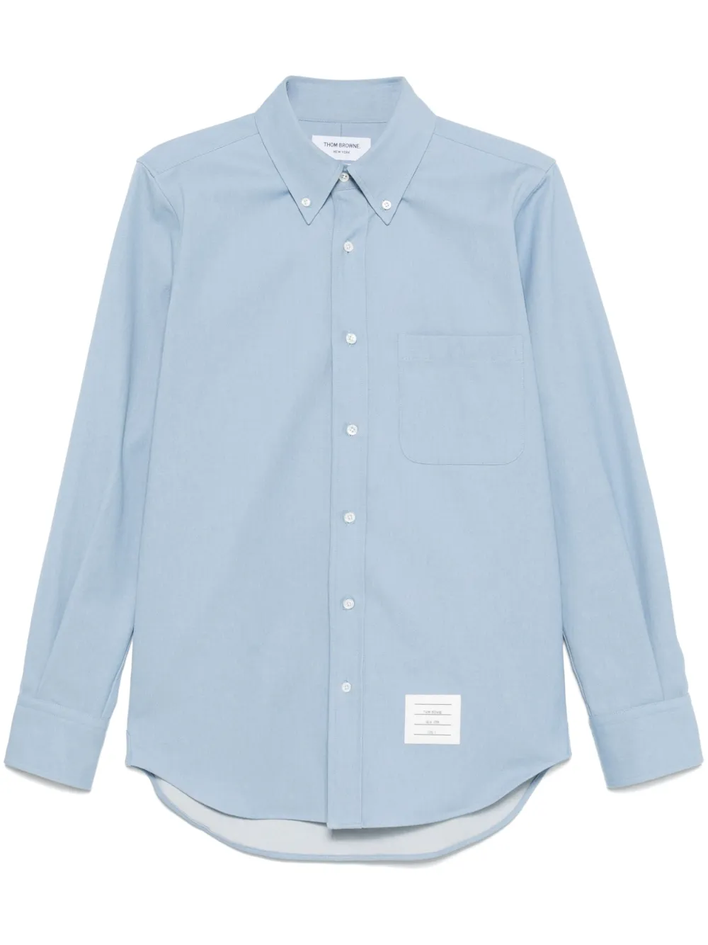 Thom Browne RWBストライプ デニムシャツ - ブルー Thom Browne RWBストライプ デニムシャツ - ブルー
