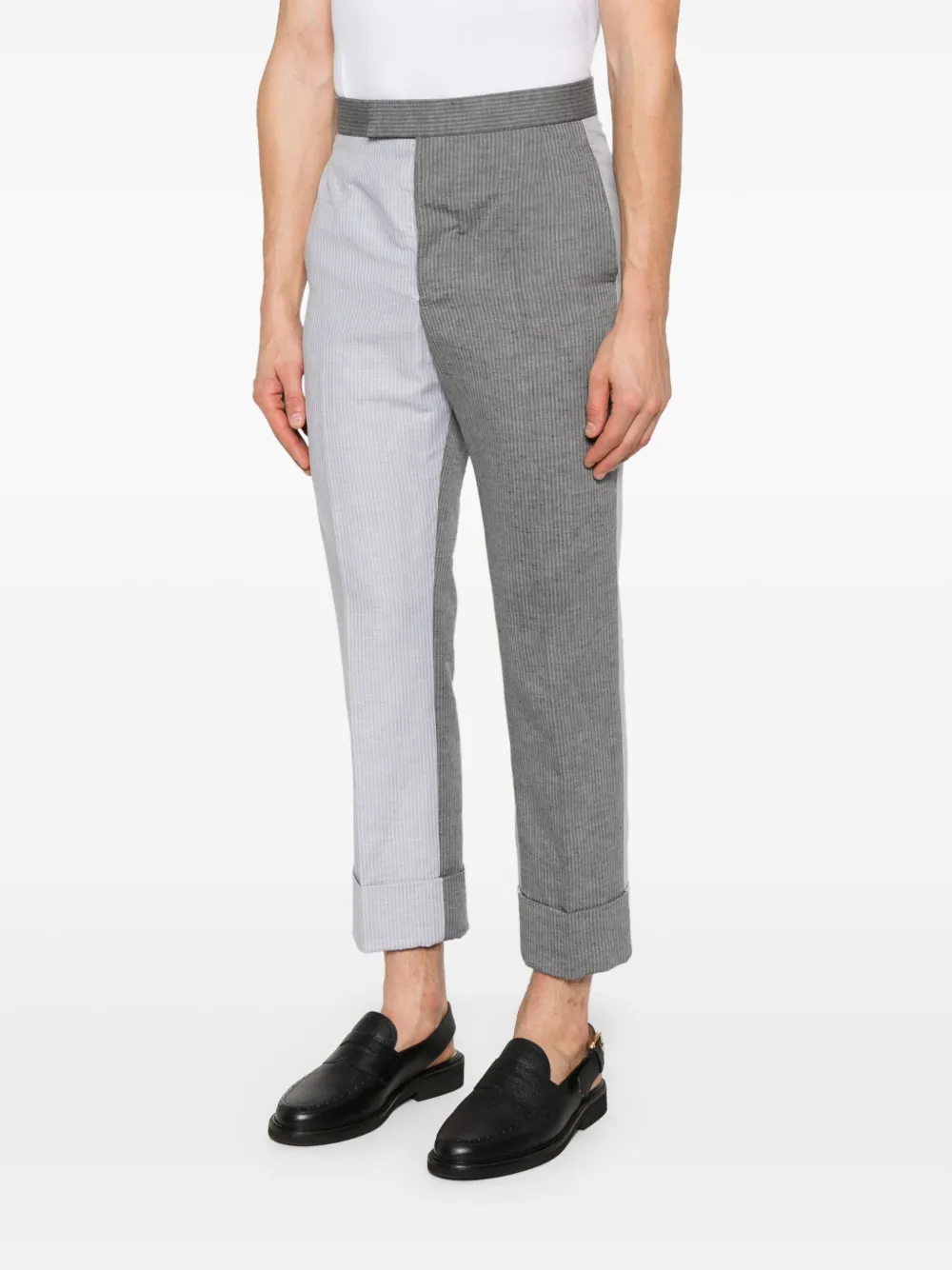 Thom Browne Gestreepte broek Grijs