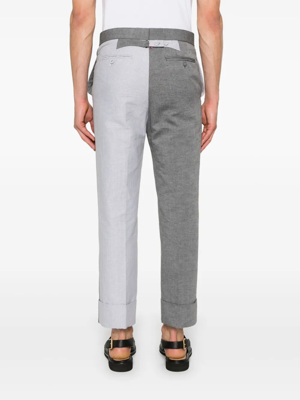 Thom Browne Gestreepte broek Grijs
