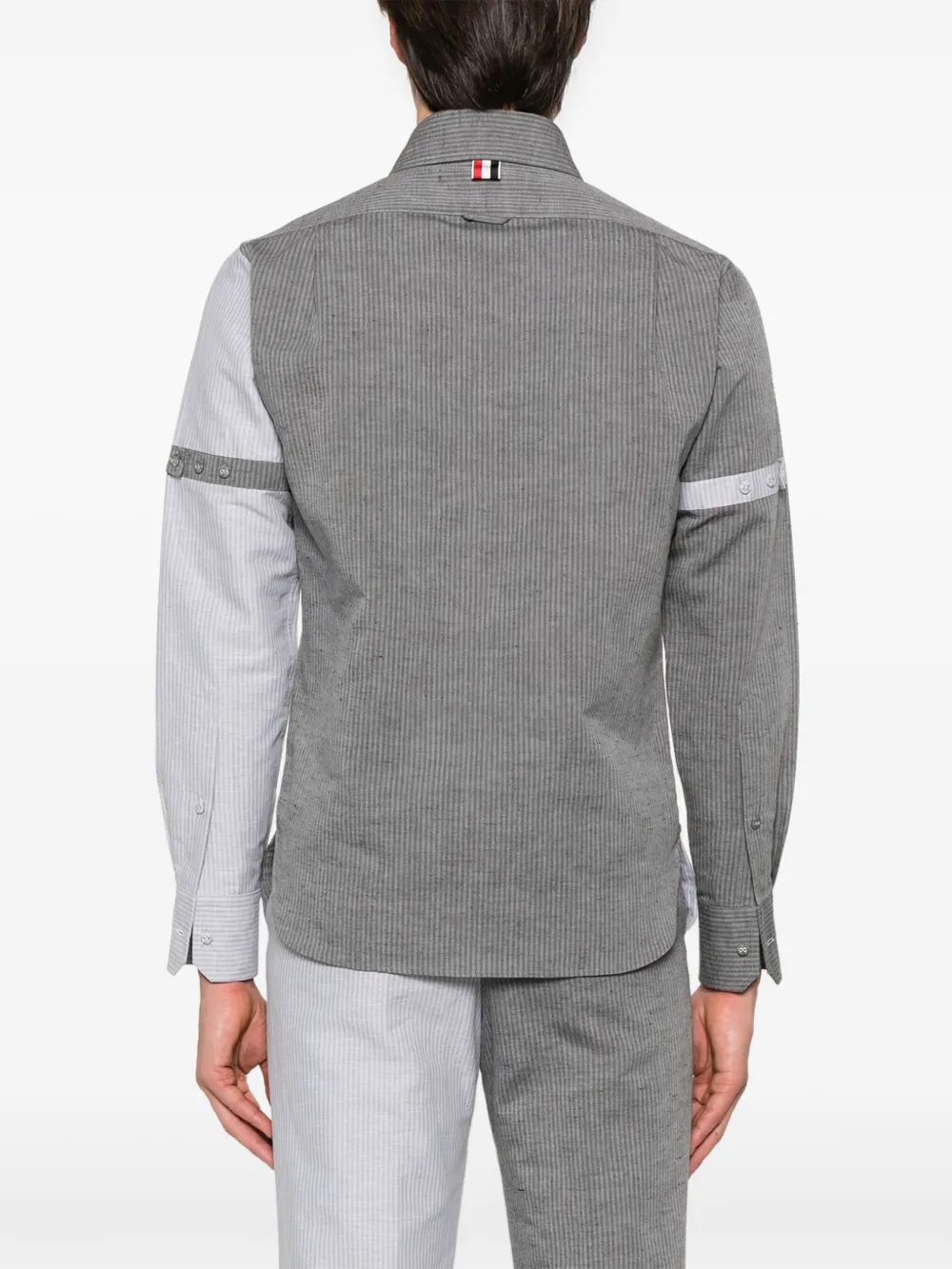 Thom Browne Gestreept overhemd Grijs