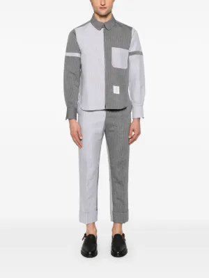 【THOM BROWNE】フレンチコットンテリー フーディ ストライプ THOM BROWNE フレンチコットンテリー フーディ ストライプ | THE