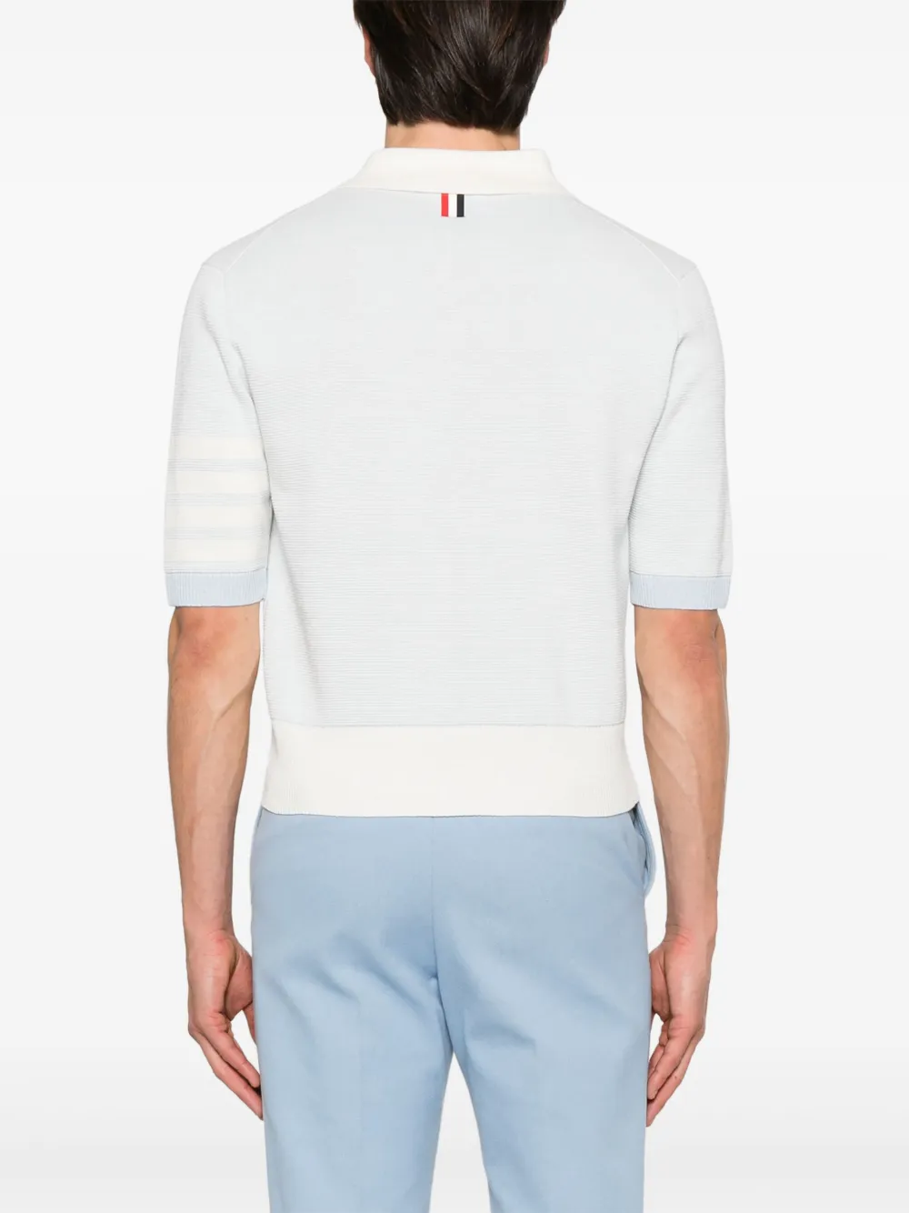 Thom Browne Gestreept poloshirt Blauw