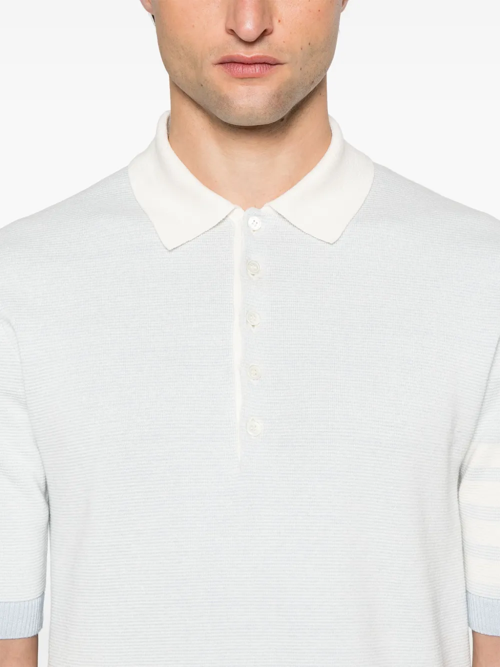 Thom Browne Gestreept poloshirt Blauw