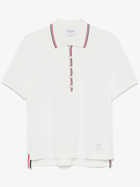 Thom Browne RWB stripe-detail polo shirt