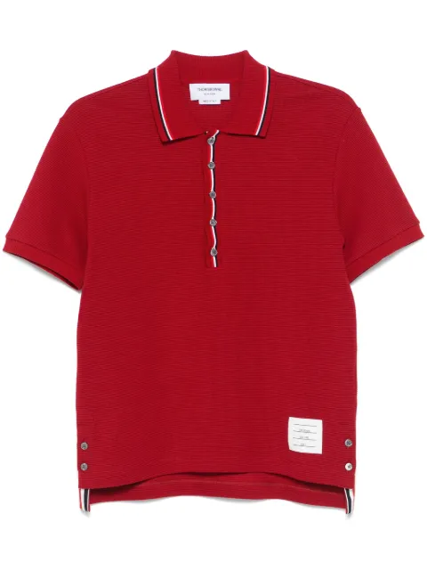Thom Browne RWB-stripe cotton polo shirt 