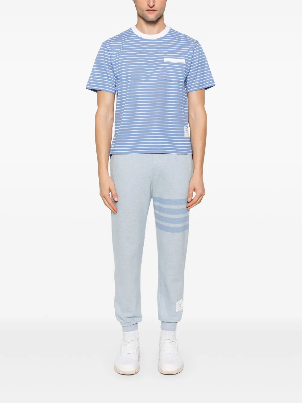 Thom Browne T-shirt met korte mouwen - Blauw