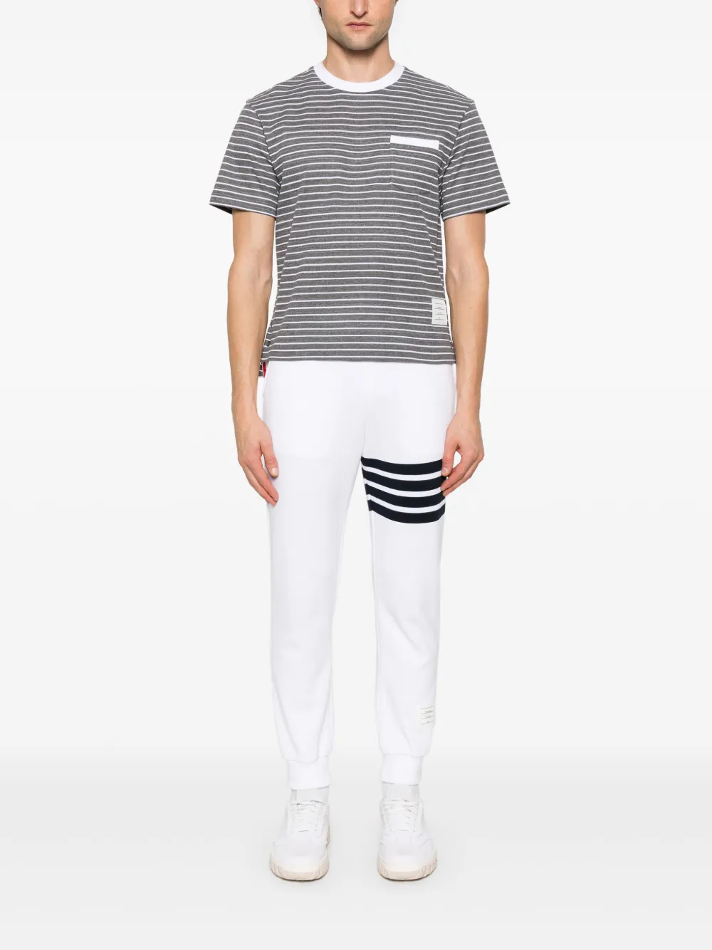 Thom Browne T-shirt met korte mouwen - Grijs