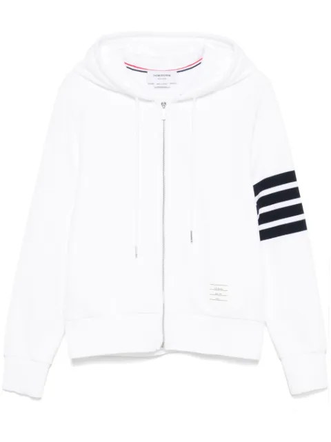 Thom Browne 4-Bar stripe zipped hoodie