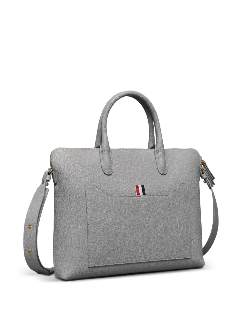 Thom Browne Leren shopper Grijs
