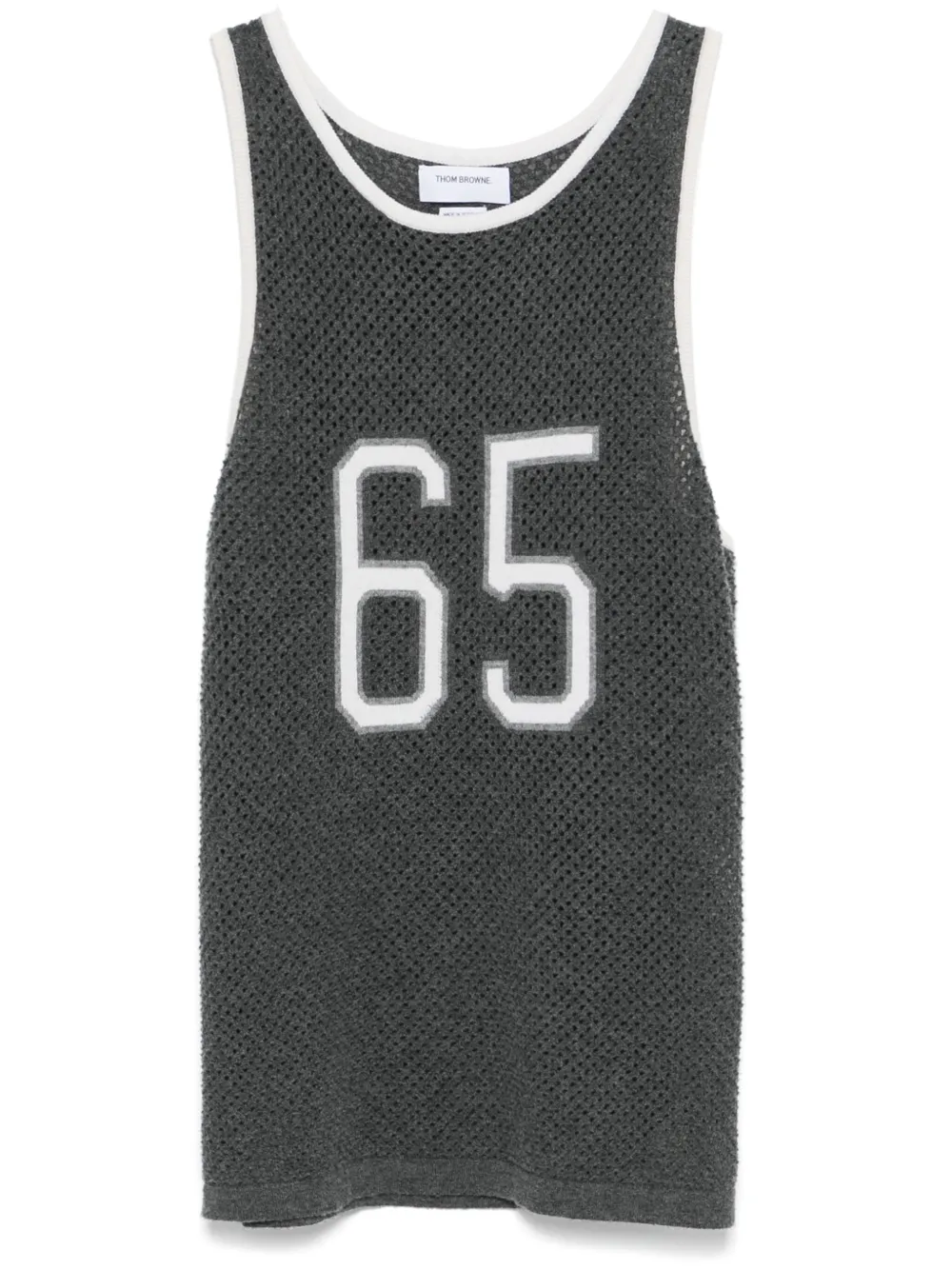 Thom Browne maillot de basketball en cachemire | gris | Image 1