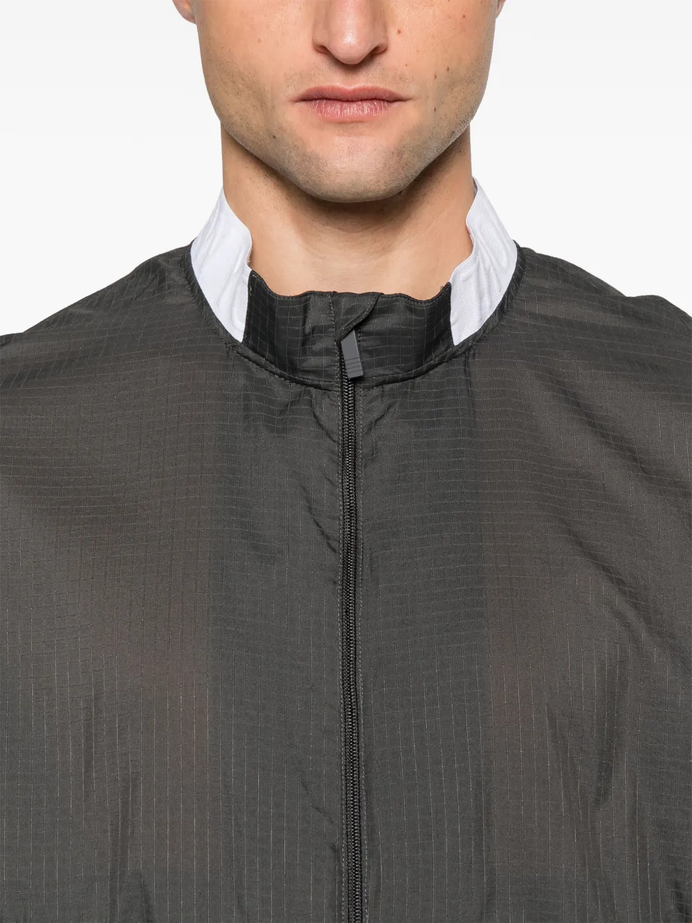 Thom Browne Lichtgewicht jack met 4 strepen Grijs