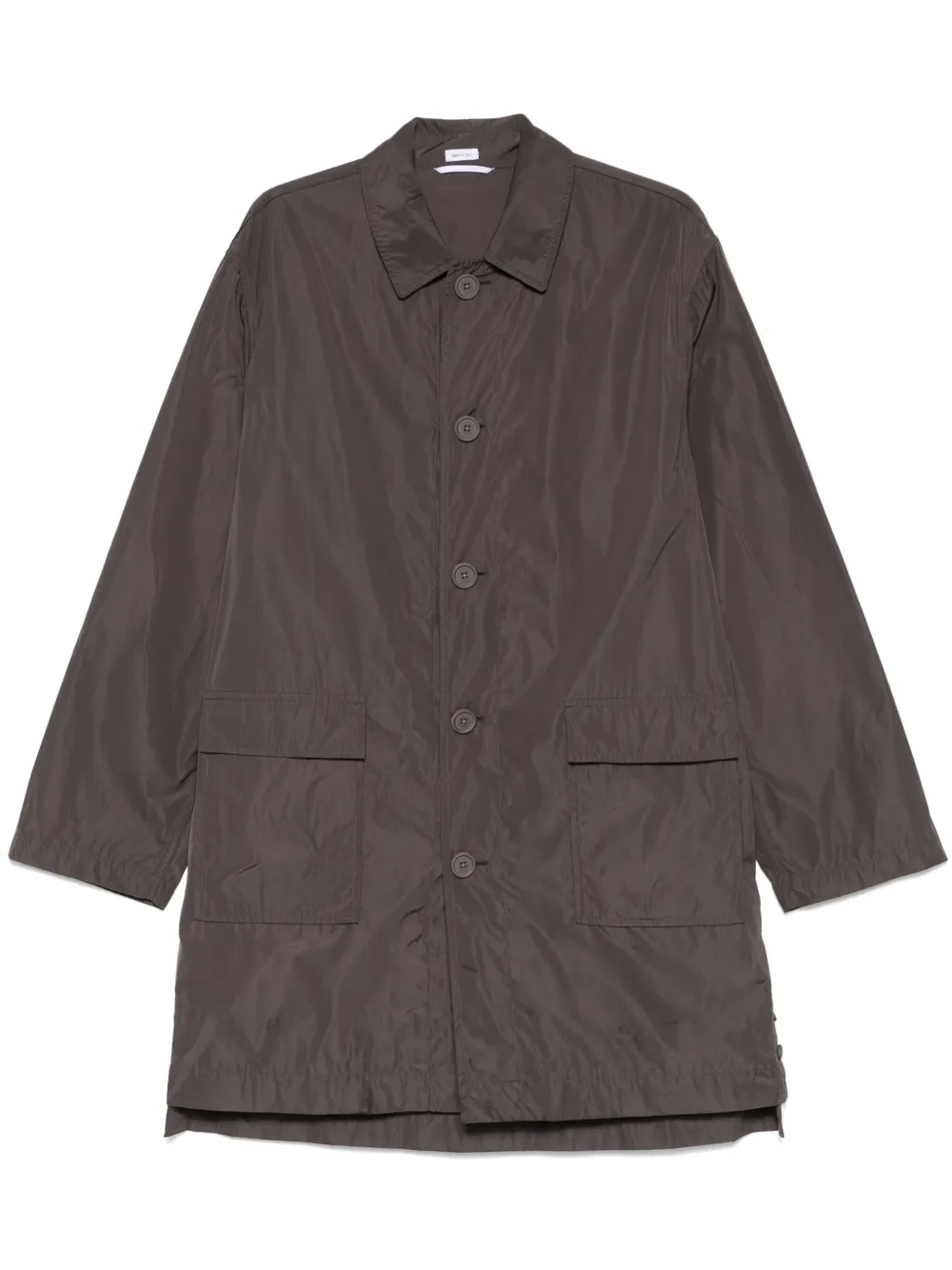 Thom Browne logo-print parka | Grey | Image 1