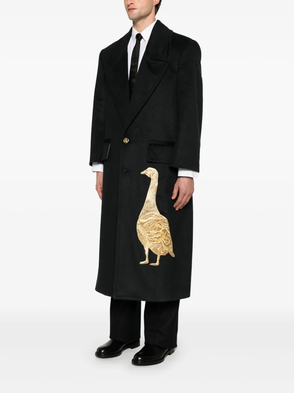 Thom Browne Low Break jas Blauw