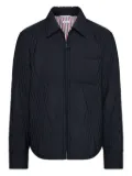 Thom Browne quilted diamond-pattern jacket - Black