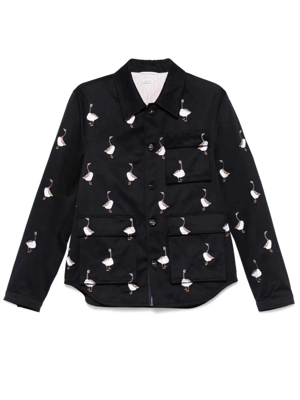 Thom Browne Jack met borduurwerk Blauw