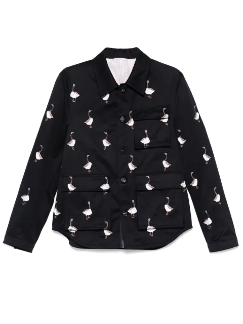 Thom Browne embroidered-motif jacket