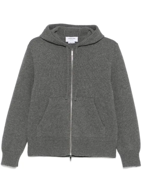Thom Browne intarsia zip-up hoodie