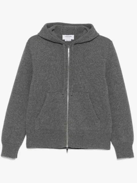 Thom Browne intarsia zip-up hoodie