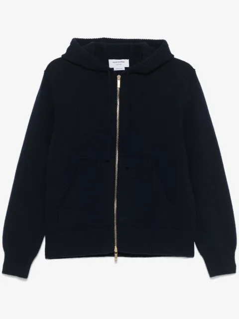 Thom Browne Geese-intarsia zipped hoodie