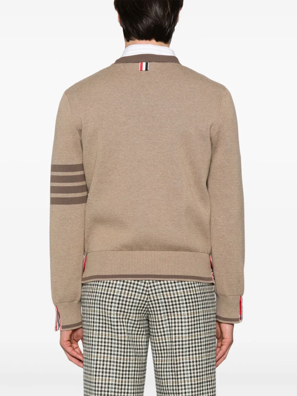 Thom Browne 4-Bar gestreepte trui Bruin