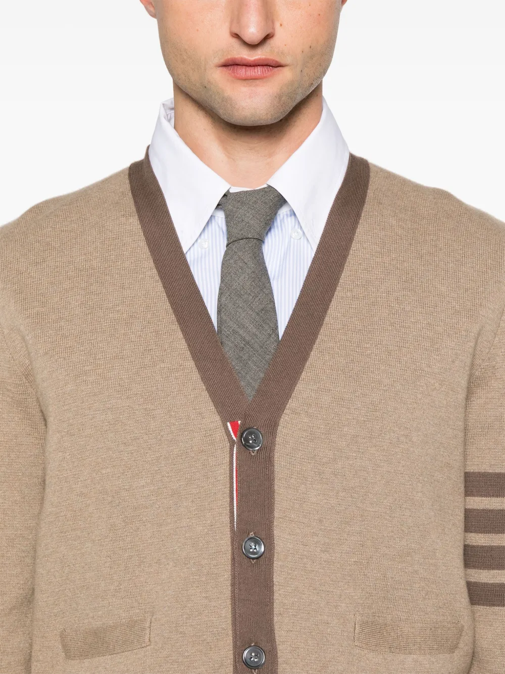 Thom Browne Gestreept vest Bruin