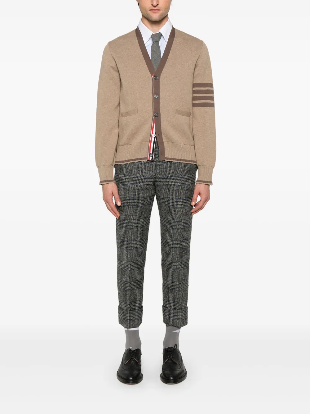 Thom Browne 4-Bar stripe cotton cardigan | Cardigans | Image 2