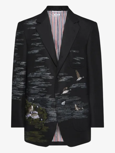 Thom Browne blazer con detalles bordados