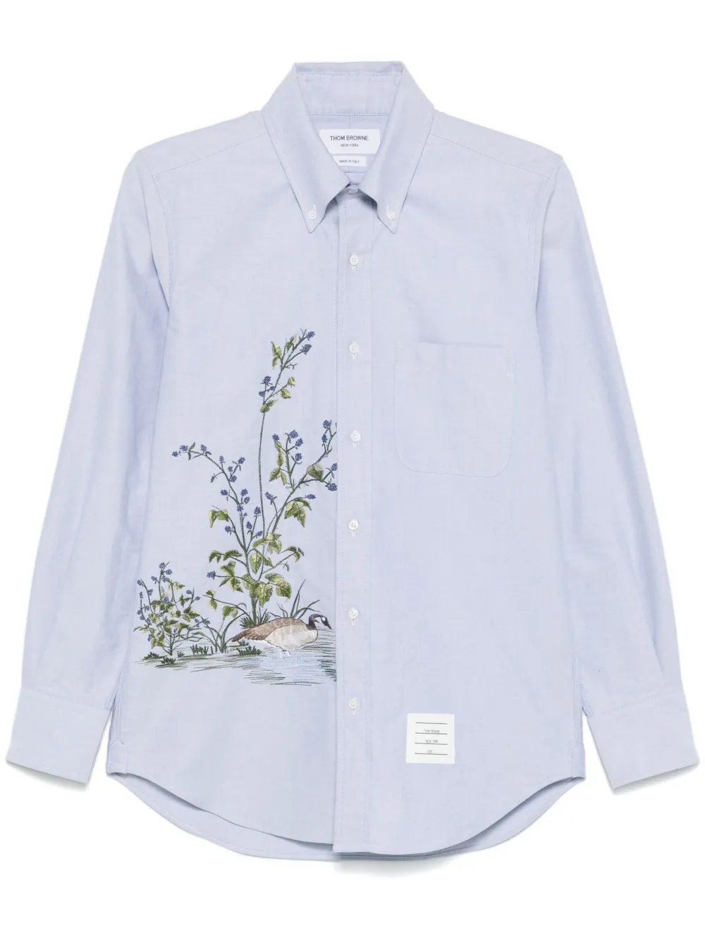 Thom Browne Besticktes Hemd | Blau | Image 1