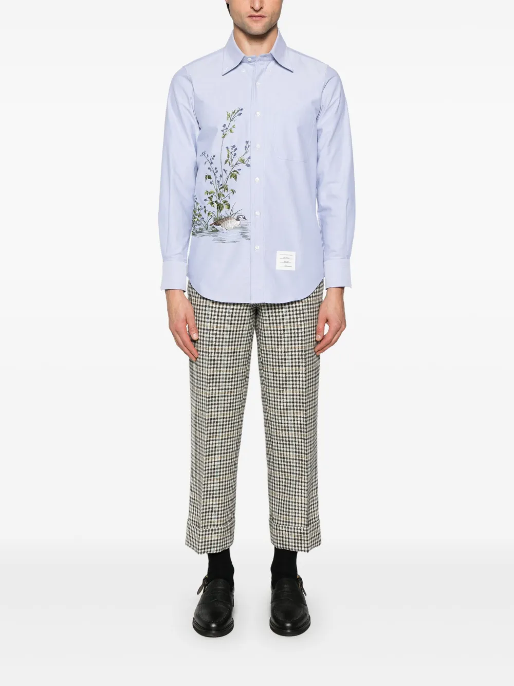 Thom Browne Overhemd met patroon - Blauw