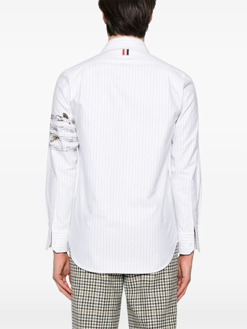 Thom Browne Overhemd met patroon Beige